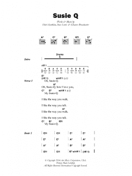 page one of Susie Q (Guitar Chords/Lyrics)