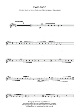 page one of Fernando (Lead Sheet / Fake Book)