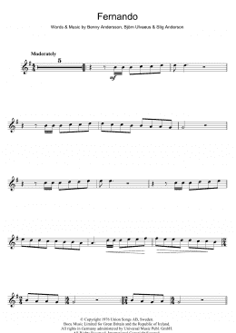 page one of Fernando (Flute Solo)