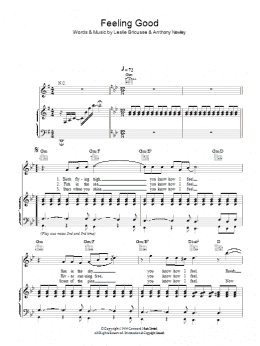 page one of Feeling Good (Piano, Vocal & Guitar Chords)