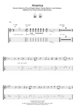 page one of America (Guitar Tab)