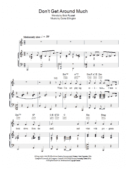 page one of Don't Get Around Much Anymore (Piano, Vocal & Guitar Chords)