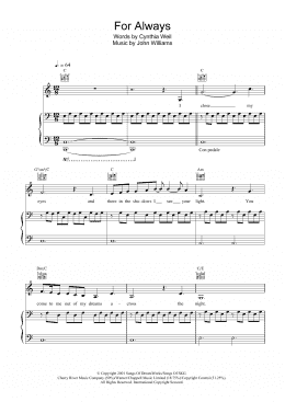 page one of For Always (Piano, Vocal & Guitar Chords)