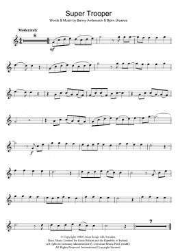 page one of Super Trouper (Violin Solo)