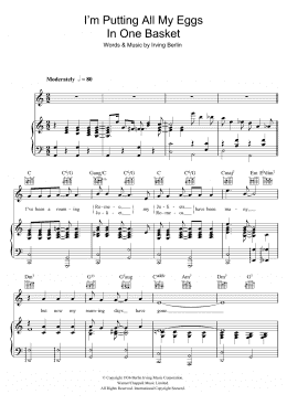 page one of I'm Putting All My Eggs In One Basket (Piano, Vocal & Guitar Chords)