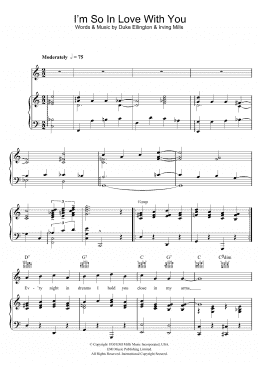 page one of I'm So In Love With You (Piano, Vocal & Guitar Chords)