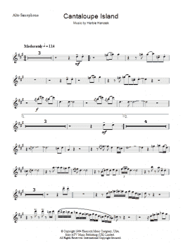 page one of Cantaloupe Island (Lead Sheet / Fake Book)