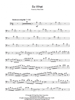 page one of So What (Trombone Solo)