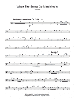 page one of When The Saints Go Marching In (Lead Sheet / Fake Book)