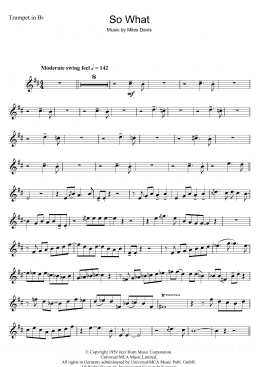 page one of So What (Trumpet Solo)