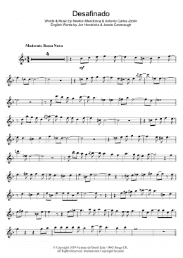 page one of Desafinado (Slightly Out Of Tune) (Flute Solo)