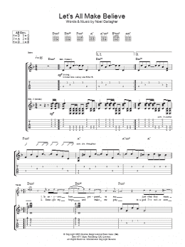 page one of Let's All Make Believe (Guitar Tab)