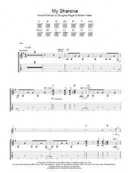 page one of My Sharona (Guitar Tab)