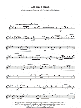 page one of Eternal Flame (Lead Sheet / Fake Book)