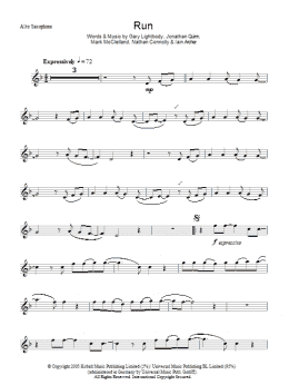 page one of Run (Lead Sheet / Fake Book)