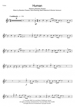 page one of Human (Violin Solo)