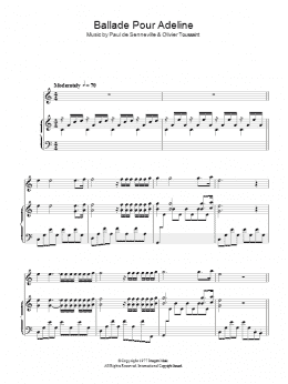 page one of Ballade Pour Adeline (Piano Solo)