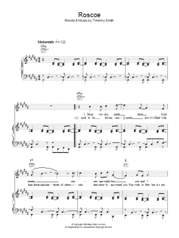 page one of Roscoe (Piano, Vocal & Guitar Chords)