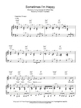 page one of Sometimes I'm Happy (Piano, Vocal & Guitar Chords)