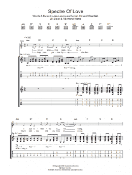 page one of The Spectre Of Love (Guitar Tab)