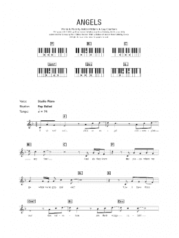 page one of Angels (Lead Sheet / Fake Book)