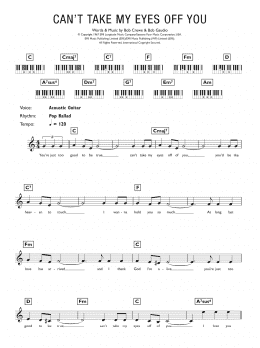 page one of Can't Take My Eyes Off Of You (Keyboard (Abridged))