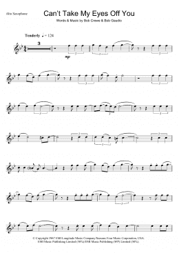 page one of Can't Take My Eyes Off Of You (Alto Sax Solo)