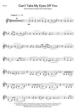 page one of Can't Take My Eyes Off Of You (Clarinet Solo)