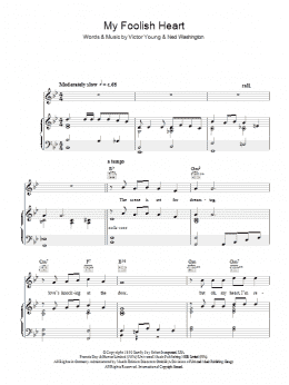 page one of My Foolish Heart (Piano, Vocal & Guitar Chords)
