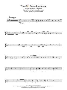 page one of The Girl From Ipanema (Garota De Ipanema) (Lead Sheet / Fake Book)