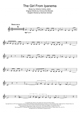 page one of The Girl From Ipanema (Garota De Ipanema) (Clarinet Solo)