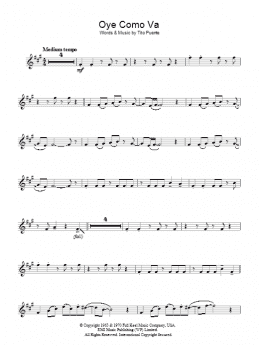 page one of Oye Como Va (Lead Sheet / Fake Book)