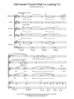 page one of I Still Haven't Found What I'm Looking For (arr. Jeremy Birchall) (SATB Choir)