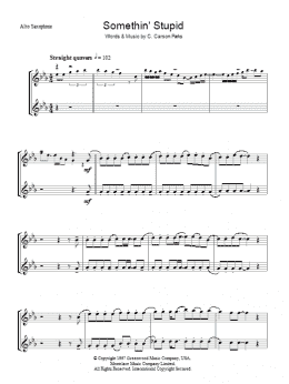 page one of Somethin' Stupid (Lead Sheet / Fake Book)