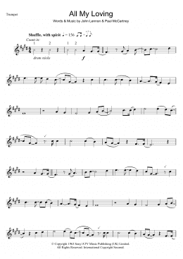 page one of All My Loving (Trumpet Solo)