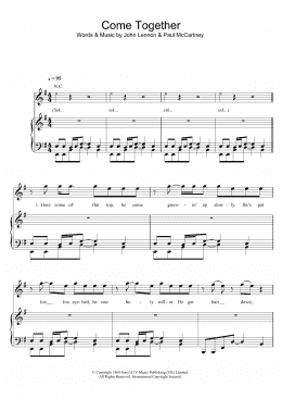 page one of Come Together (Piano, Vocal & Guitar Chords)