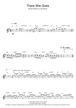 page one of There She Goes (Flute Solo)