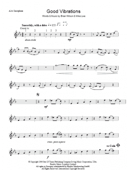 page one of Good Vibrations (Lead Sheet / Fake Book)