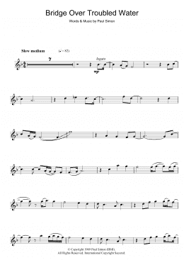 page one of Bridge Over Troubled Water (Flute Solo)