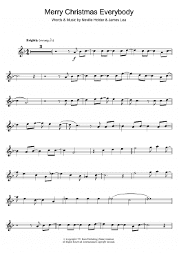 page one of Merry Xmas Everybody (Flute Solo)