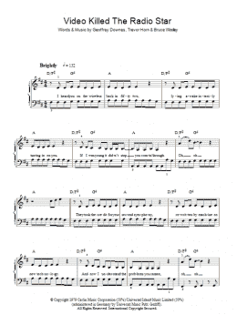 page one of Video Killed The Radio Star (Easy Piano)