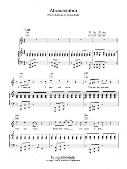 page one of Abracadabra (Piano, Vocal & Guitar Chords)