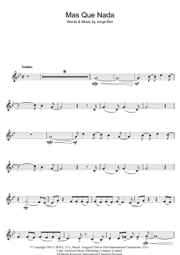 page one of Mas Que Nada (Say No More) (Clarinet Solo)