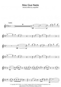 page one of Mas Que Nada (Say No More) (Flute Solo)