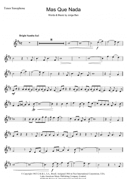 page one of Mas Que Nada (Say No More) (Tenor Sax Solo)