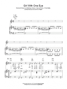 page one of Girl With One Eye (Piano, Vocal & Guitar Chords)