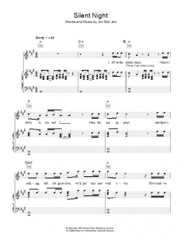 page one of Silent Night (Piano, Vocal & Guitar Chords)