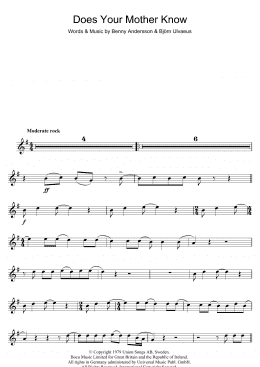 page one of Does Your Mother Know (Flute Solo)