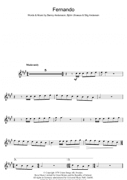 page one of Fernando (Violin Solo)