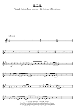 page one of S.O.S. (Clarinet Solo)